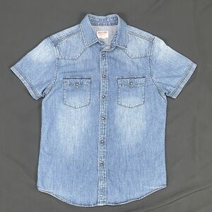 Mossimo Supply Co. Blue Denim Shirt